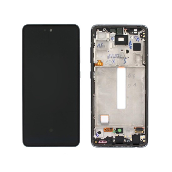 TOUCH+DISPLAY COM FRAME SAMSUNG GALAXY A52S 5G 2021/SM-A528 6.5" SERVICE PACK PRETO